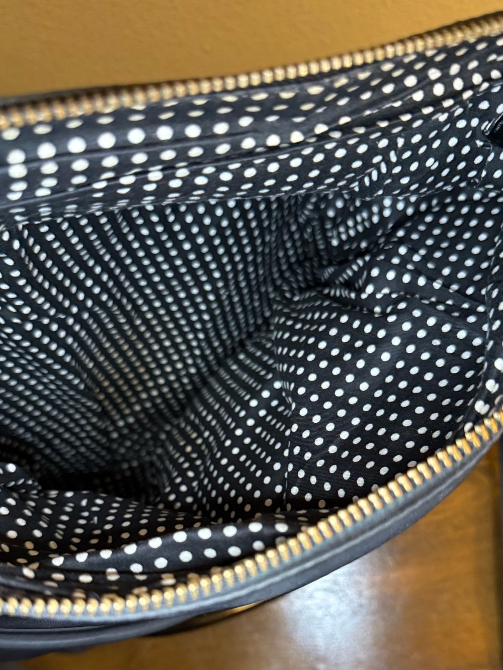 kate spade Black Nylon Shoulder Bag with Gold Plaque - Picture 6 of 10